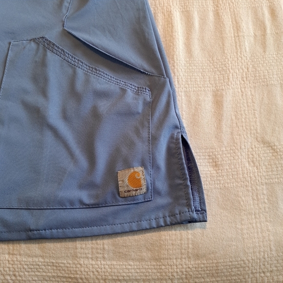 Carhartt mens or womens size XL ceil blue scrub top EUC - Picture 5 of 6